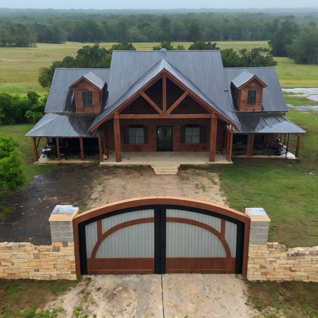 Are Barndominiums Safe in Severe Weather? A Complete Guide to Storm-Ready Living 4 Barndominium secured with storm shutters for hurricane protection