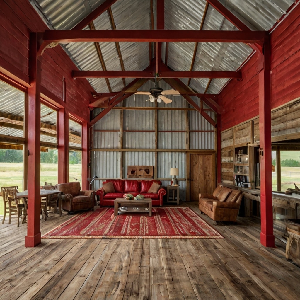 25 Stunning Small Barndominium Ideas That Save Big on Budget 5 rustic red barndominium rural