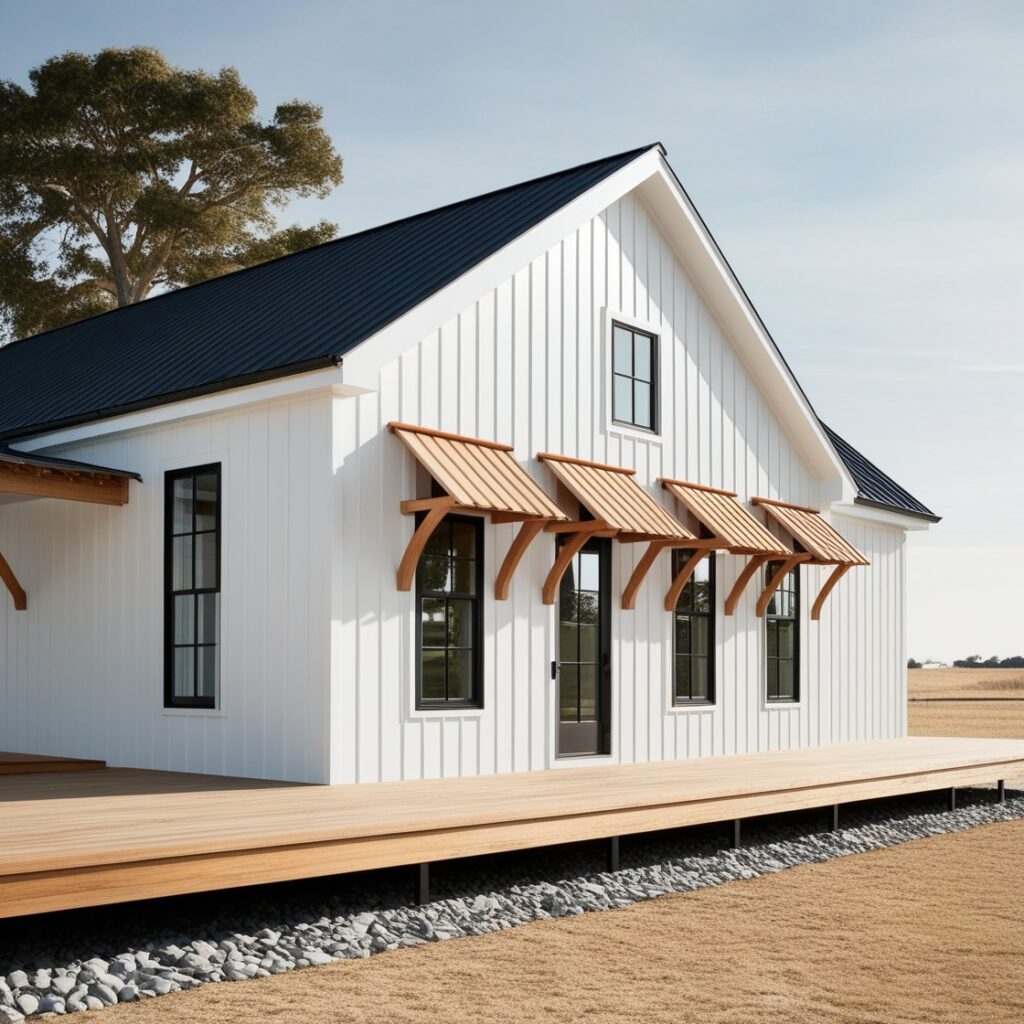 White Barndominiums with Striking Black Trim: 12 Bold & Beautiful Designs 2 White Barndominiums with Striking Black Trim